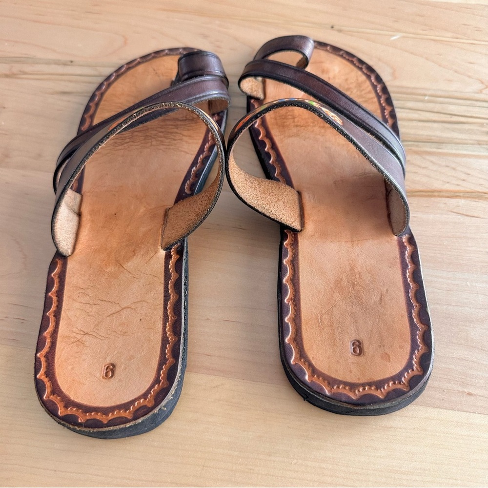 Genuine leather sandals 9 - Picture 3 of 4